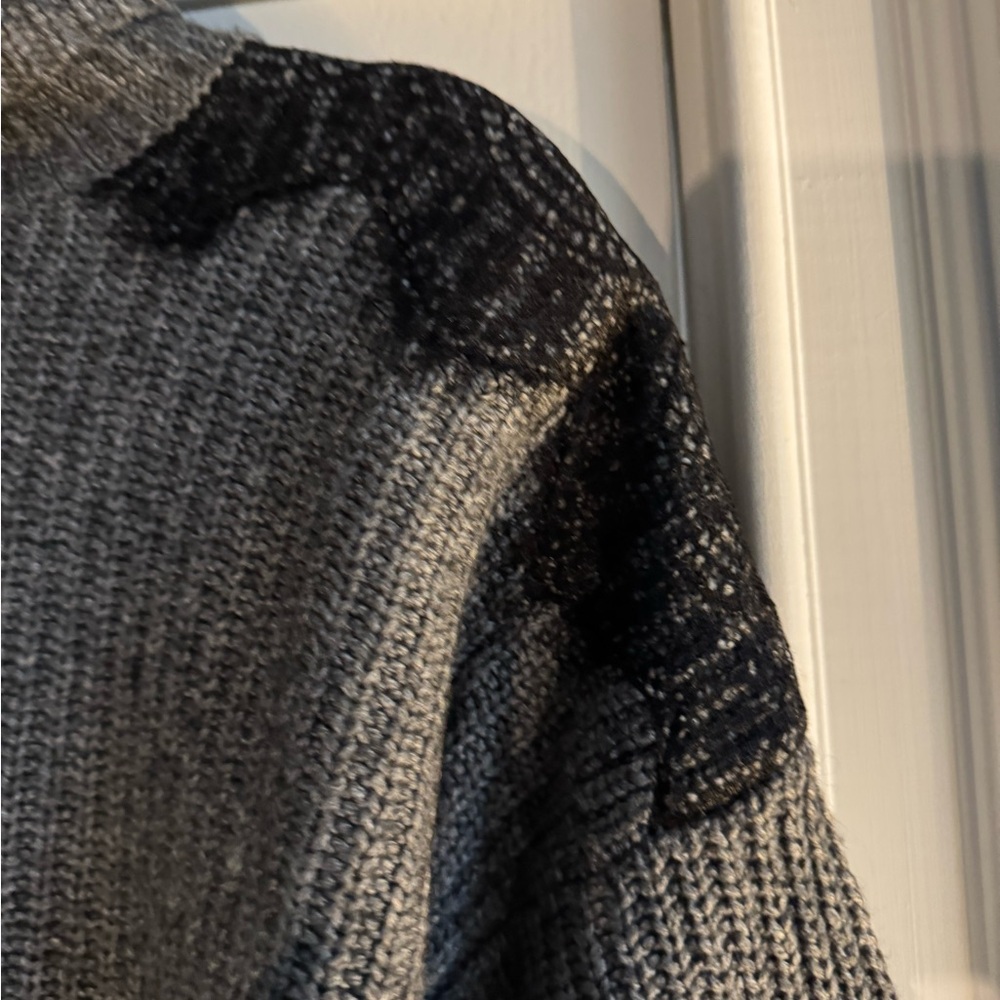 LOFT Gray and Black Women's Sweater